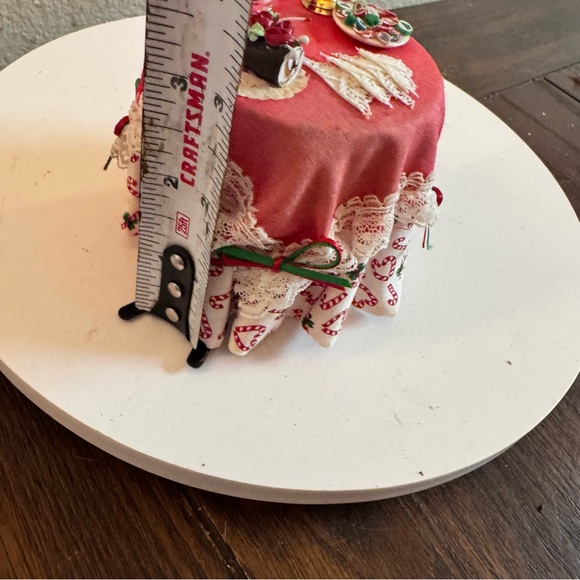 Vintage miniature Christmas table setting dollhouse furniture accessories - Picture 4 of 5